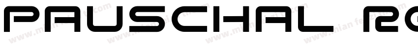 pauschal Regular字体转换